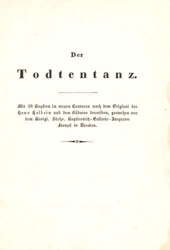 Tapa de Der todtentanz