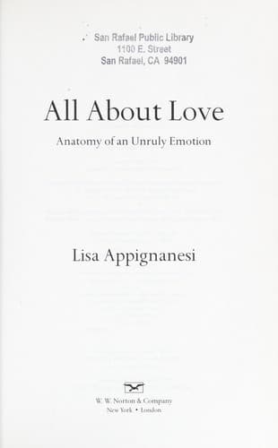 Tapa de All about love