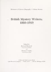 Tapa de British mystery writers, 1860-1919