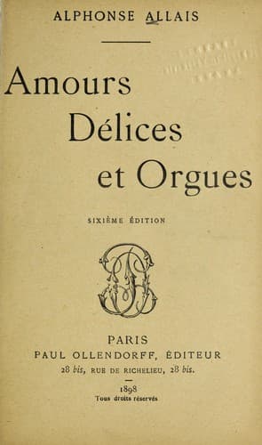 Tapa de Amours, de lices et orgues