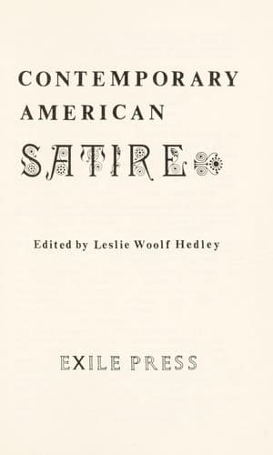 Tapa de Contemporary American satire