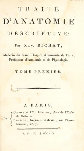 Tapa de Traité d'anatomie descriptive