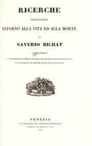 Tapa de Ricerche fisiologiche intorno alla vita ed alla morte