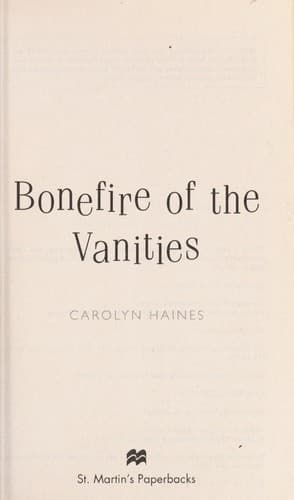 Tapa de Bonefire of the vanities