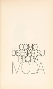 Tapa de Como Disenar Su Propia Moda