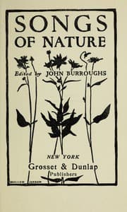 Tapa de Songs of nature