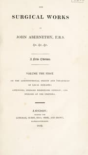 Tapa de The surgical works of John Abernethy