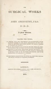 Tapa de The surgical works of John Abernethy