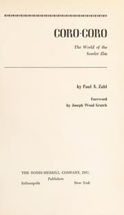 Tapa de Coro-coro: the world of the scarlet ibis