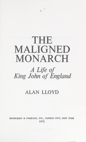 Tapa de The maligned monarch