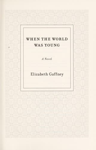Tapa de When the world was young