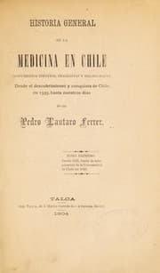 Tapa de Historia general de la medicina en Chile
