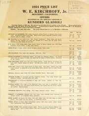 Tapa de 1924 price list