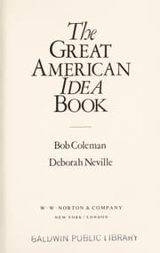 Tapa de The great American idea book