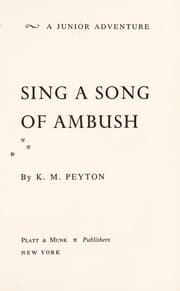 Tapa de Sing a song of ambush