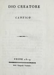 Tapa de Dio creatore