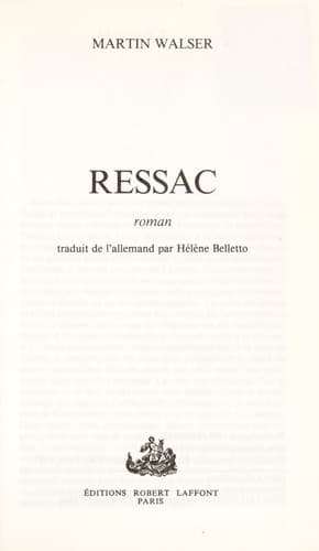 Tapa de Ressac