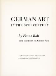 Tapa de German art in the 20th century