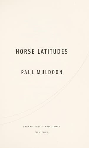 Tapa de Horse latitudes
