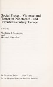 Tapa de Social protest, violence, and terror in nineteenth- and twentieth-century Europe