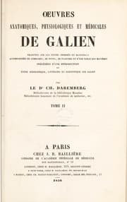Tapa de ¿uvres anatomiques, physiologiques et m©♭dicales de Galien