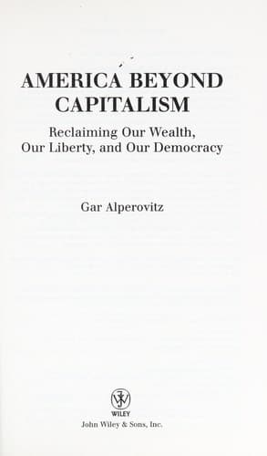 Tapa de America beyond capitalism