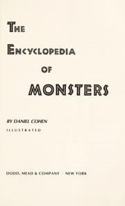 Tapa de The encyclopedia of monsters