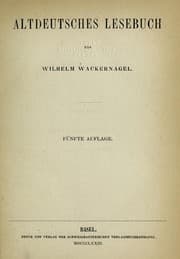 Tapa de Altdeutsches Lesebuch