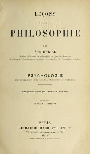 Tapa de Lec ʹons de philosophie