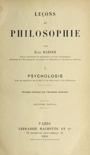 Tapa de Lec ʹons de philosophie