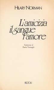 Tapa de L'amicizia il sangue l'amore