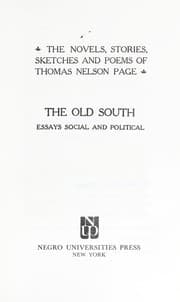 Tapa de The Old South; essays social and political