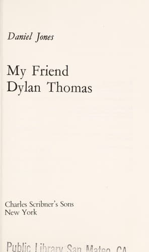 Tapa de My friend Dylan Thomas