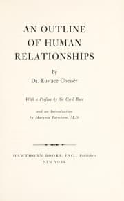 Tapa de An outline of human relationships