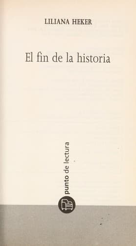 Tapa de El fin de la historia