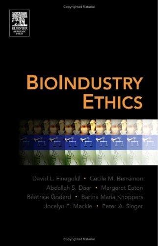 Tapa de BioIndustry ethics