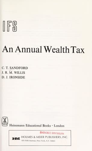 Tapa de An annual wealth tax