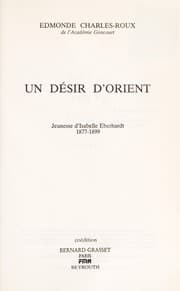 Tapa de Un désir d'Orient