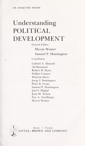 Tapa de Understanding political development : an analytic study