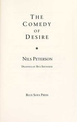 Tapa de Comedy of Desire