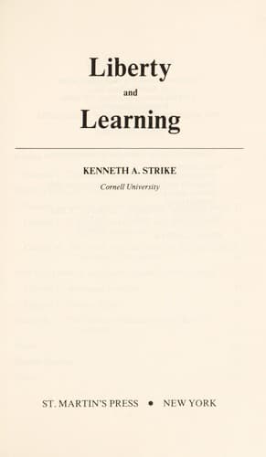 Tapa de Liberty and learning
