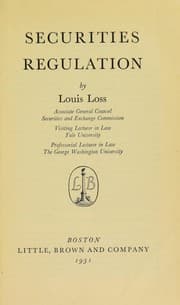 Tapa de Securities regulation