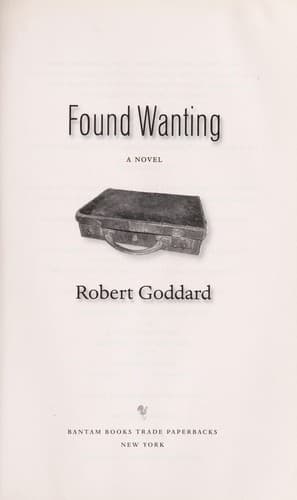 Tapa de Found wanting