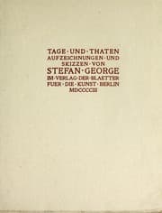 Tapa de Tage und Thaten