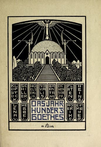 Tapa de Das Jahrhundert Goethes