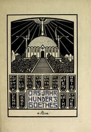 Tapa de Das Jahrhundert Goethes