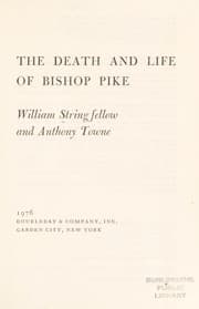 Tapa de The death and life of Bishop Pike