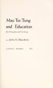 Tapa de Mao Tsê-tung and education, his thoughts andteachings