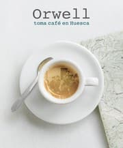 Tapa de Orwell toma café en Huesca