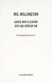 Tapa de Saker min flickva n och jag gra lar om